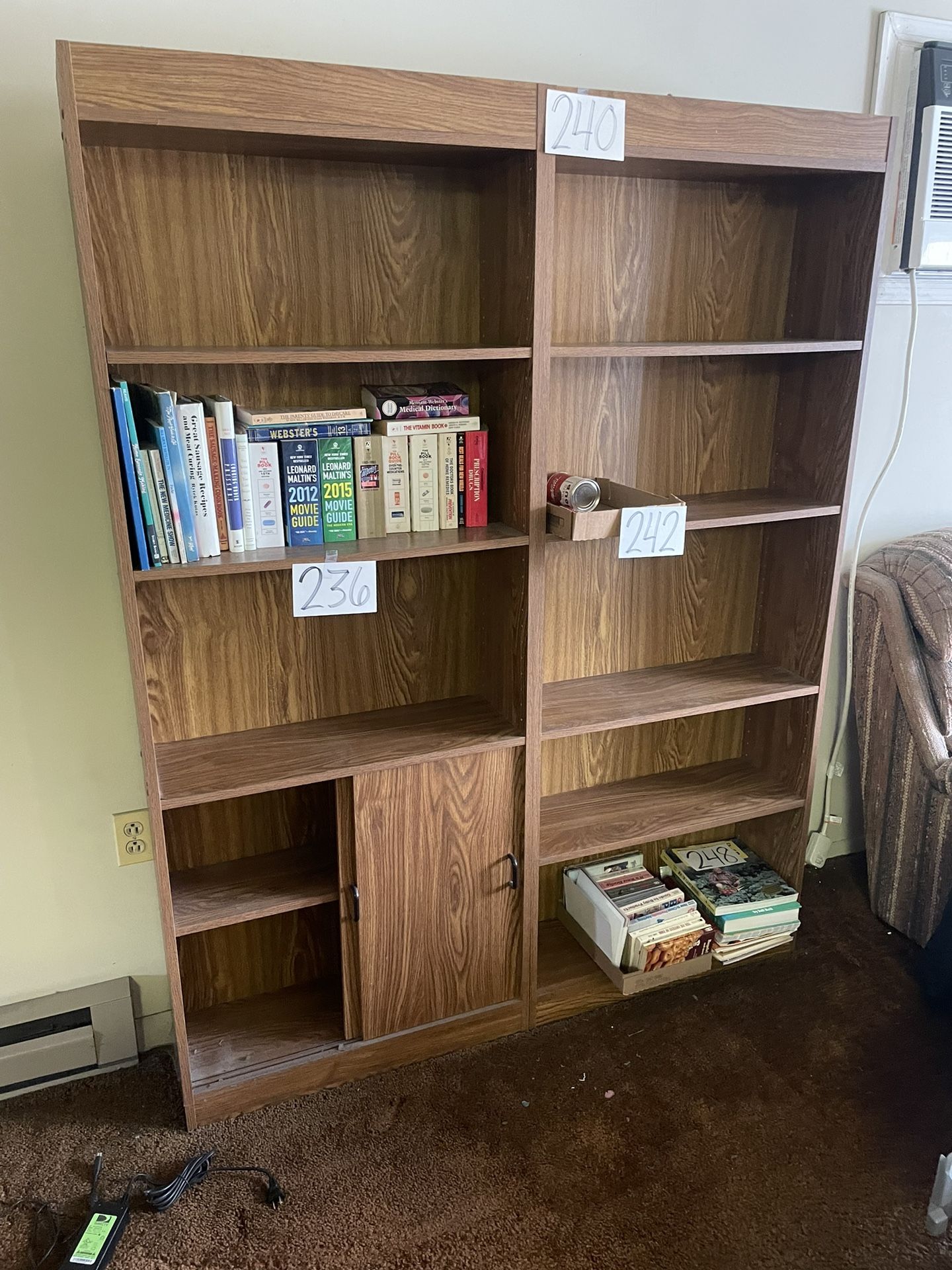 double book case