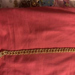 Gold Rinestone Anklet