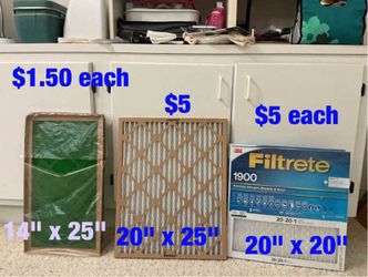Furnace   filters   (NEW)  -  $5  each