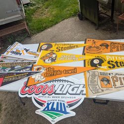Pittsburgh Pirates Steelers Penguins Pennants 