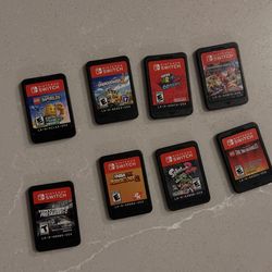 8 NINTENDO SWITCH GAMES