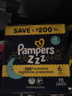 NEW PAMPERS OVERNIGHT SIZE 6