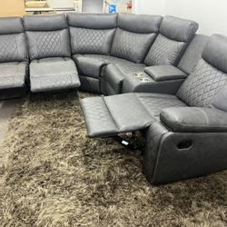 🛋️NEW!! 🚛DELIVERY Avail BARGAIN 3 Recliner Sectional STILL IN BOX 📦 