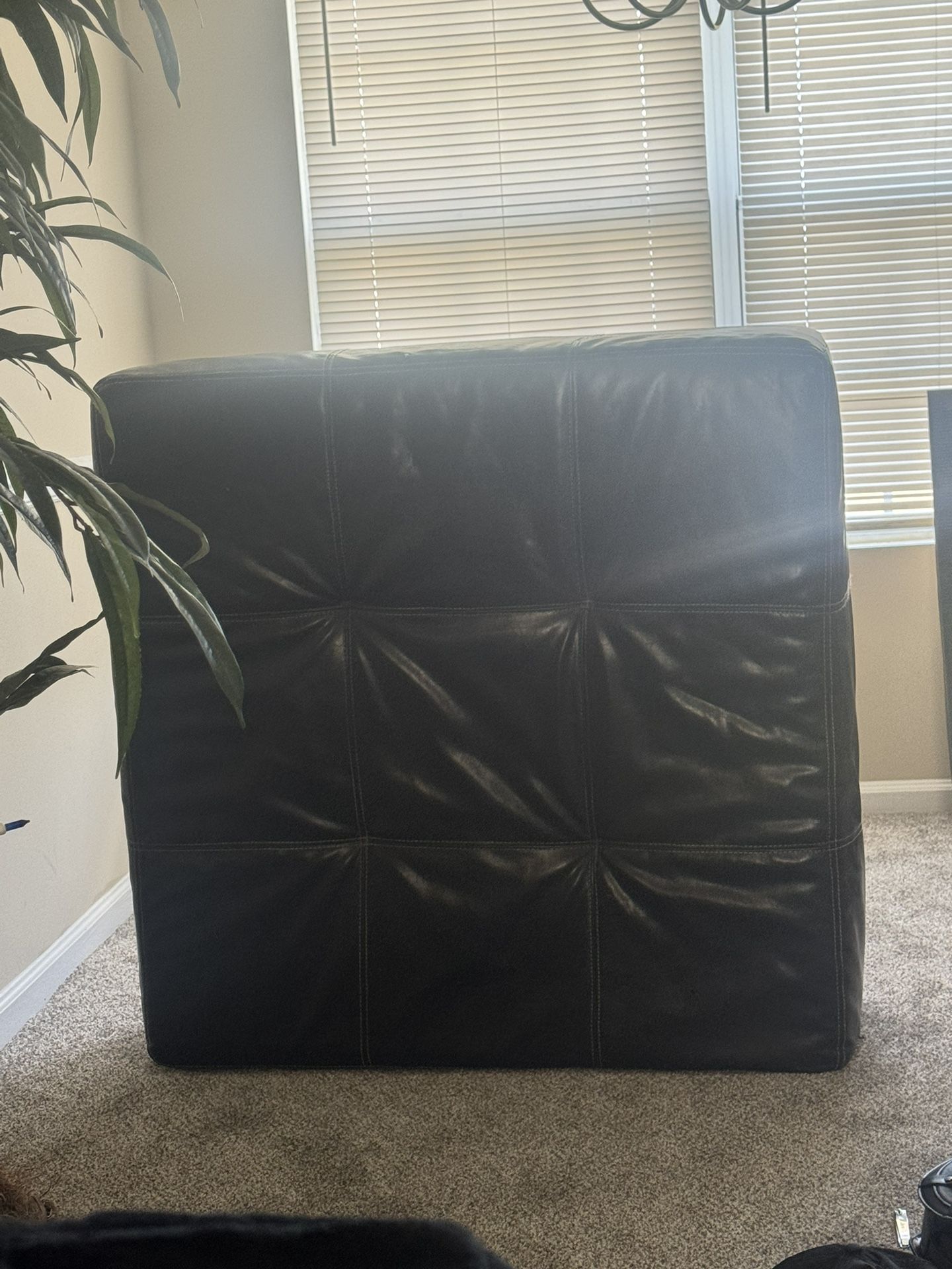 Large Brown Ottoman