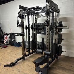 🔥Black Friday SALE Half Rack Functional Trainer w/Smith Machine | Gym Equipment | Squat Rack