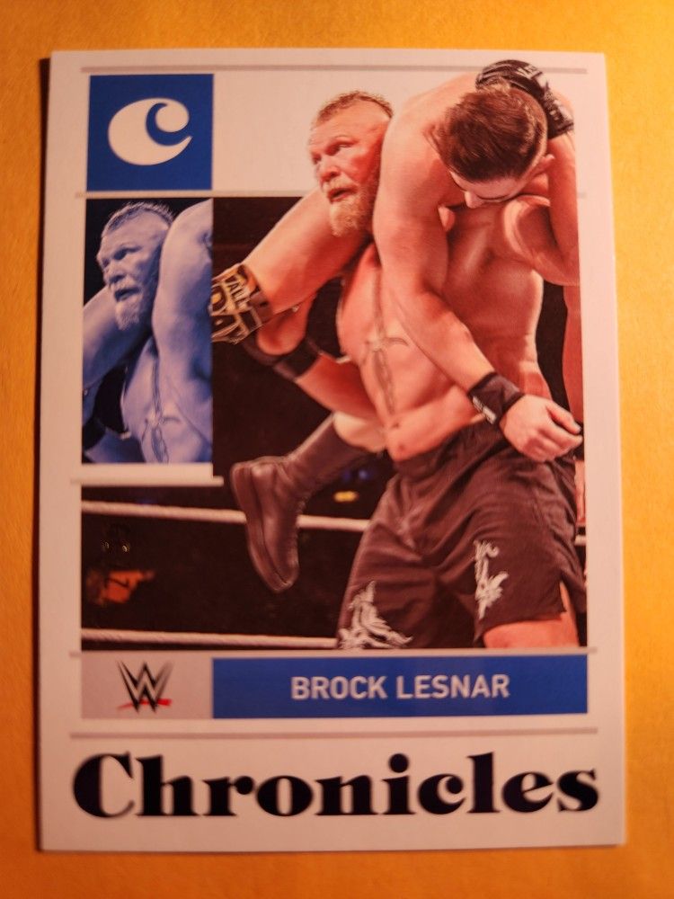 MT 2022 Panini Chronicles WWE Brock Lesnar Blue Parallel Trading Card #31 SP /99