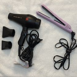 Turbo Power  Hair Dryer 3200, And Iron 