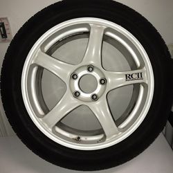 Advan RCII wheels and Tires | 17x7.5+45 | 225/50-r17