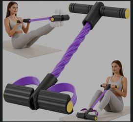 Upgraded Pedal Resistance Band with Handle, Soft Durable Fashion Puller Exercise with Thickened 6 Tension Ropes, Tube Pedal Resistance Device for Abdo