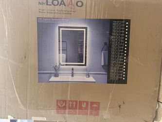Two LOAAO LED Backlit Bathroom Mirrors