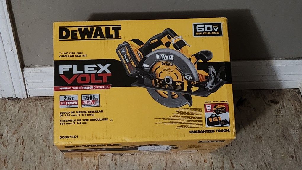 Dewalt 60V FLEXVOLT Circular Saw kit