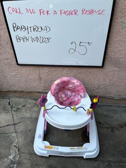 Baby Trend Baby Walker Pink Butterfly