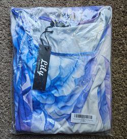 Lily By Firmiana Purple/White Floral Handkerchief Maxi Dress Women's S 4-6