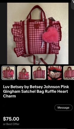 Gingham Betsey Johnson bag