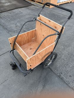 Bike Trailer Turned To Cart