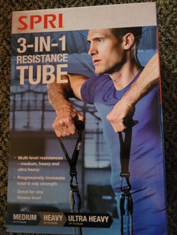 SPRI 3-in-1 Resistance Tube for Body Strength