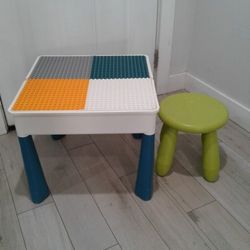 Toddler Lego Table One Chair