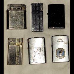 6 Vintage Lighters 