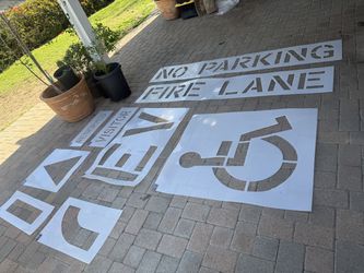Parking Lot Stencil