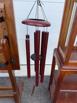 Corinthian Bells by Wind River - 30 inch Ruby Splash Wind Chime for Patio, Backyard, Garden, and Outdoor Decor (Aluminum Chime) Made in the USA used i