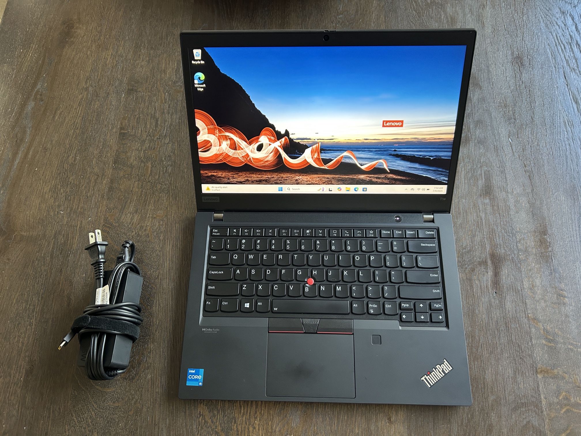 LENOVO THINKPAD T14 GEN 2 14-INCH LAPTOP 2.4ghz / 16GB RAM / 500 GB HDD