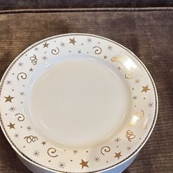 Pampered Chef Holiday Dessert Plates Set Of 12 New