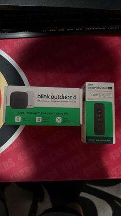 Blink Outdoor 4 Camera + Blink Battery Doorbell Bundle