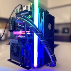 Liquid cooling small gaming pc desktop computer i7 8700k 32gb ram gtx 1080 1tb ssd