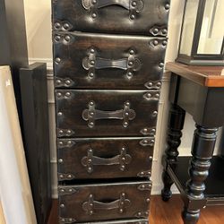 Faux Leather Storage Chest