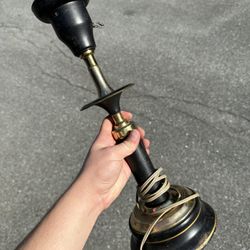 Vintage Black And Gold Lamp