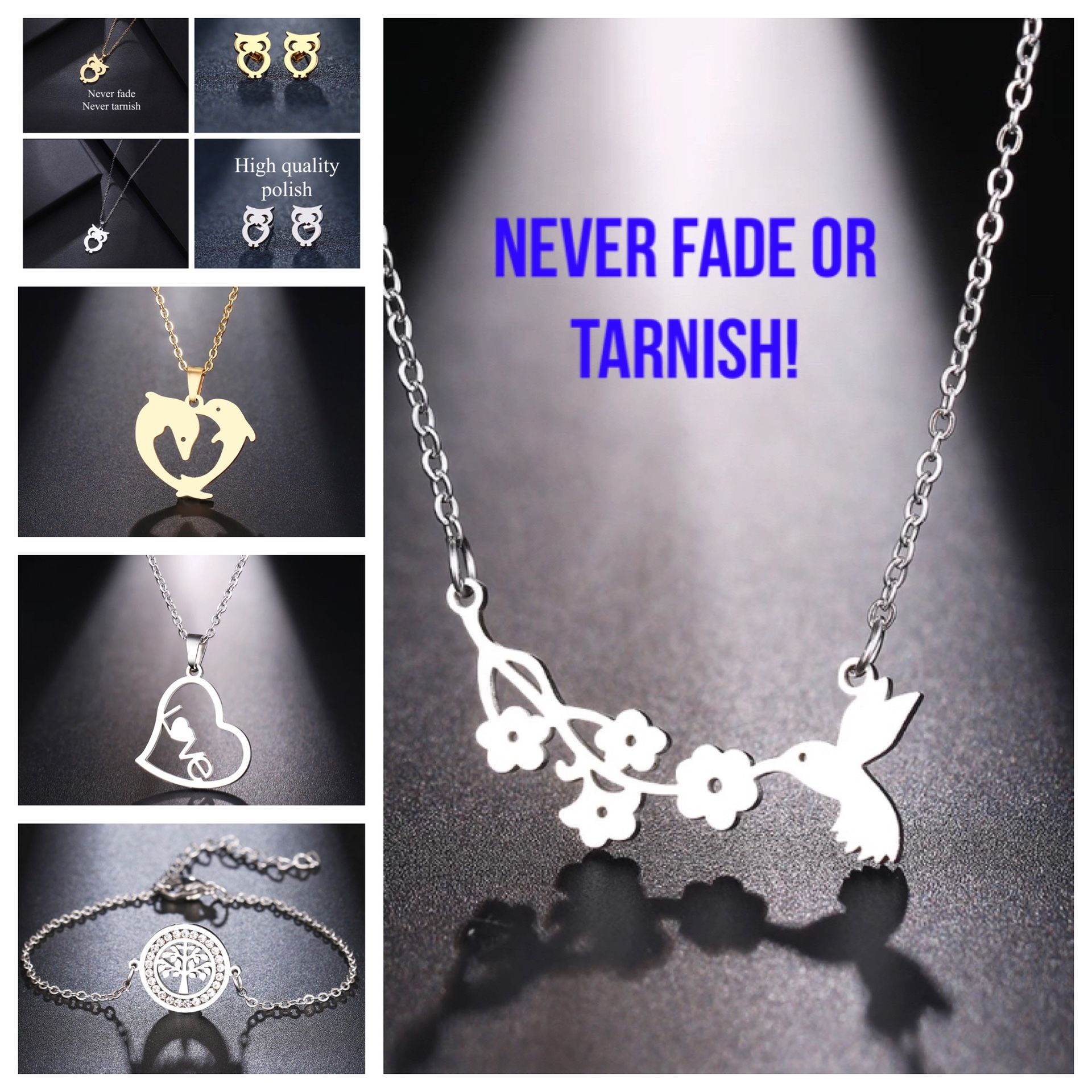 jewelry set never fade in gift pack Each $6 All For 28$