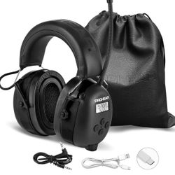 PROHEAR 033 AM FM Bluetooth Radio Headphones Gel Ear Pads,USB C Rechargeable
