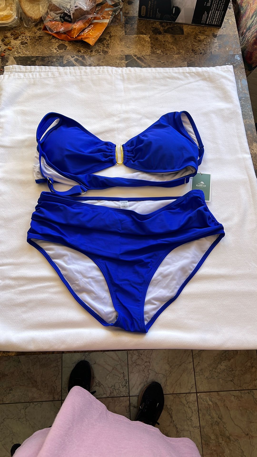 Royal blue bikini size extra large