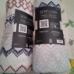 Blanket Fleece. New. 1.5 Yards Each. Both For $10