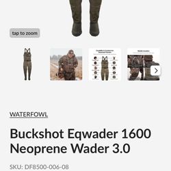 Buckshot Eqwader 1600 Neoprene Wader 3.0
