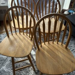 Counter Barstool Swivel Chairs (4) Read Description 