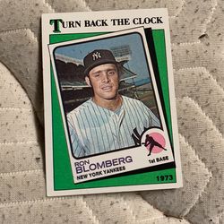 Ron Blomberg Baseball Card