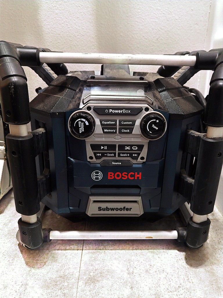 Bosch Powerbox PB360S Radio Boombox Job Site Battery Charger Media Power Bay
