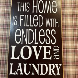 Distressed Wood Wall Art With Saying 