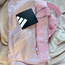 Pastel Pink Adidas duffle bag 
