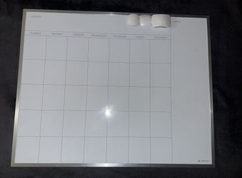 Magnetic Dry Erase Monthly Calendar Board