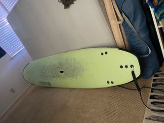 Foam Surfboard with Leash