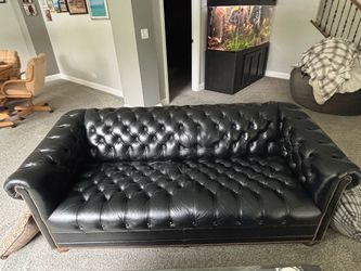 Leather couch