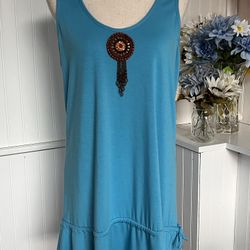 Cover Me Blue Bohemian Sun/Beach Dress