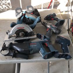  Bosch Drill Set 18 Volts 