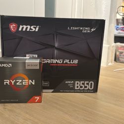 RYZEN 7 5800X3D + MSI MPG B550 GAMING PLUS ( COMPATIBLE) COMBO 