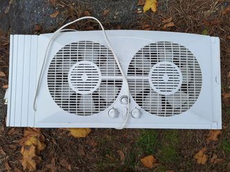 TWIN WINDOW FAN. 