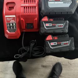 Milwaukee Batteries And Charger