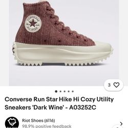 Converse Run Star Hike Hi Cozy Utility Sneakers