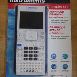 NEW TEXAS INSTRUMENTS GRAPHING CALCULATOR TI-NSPIRE CX II